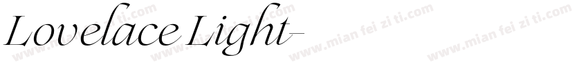 Lovelace Light字体转换